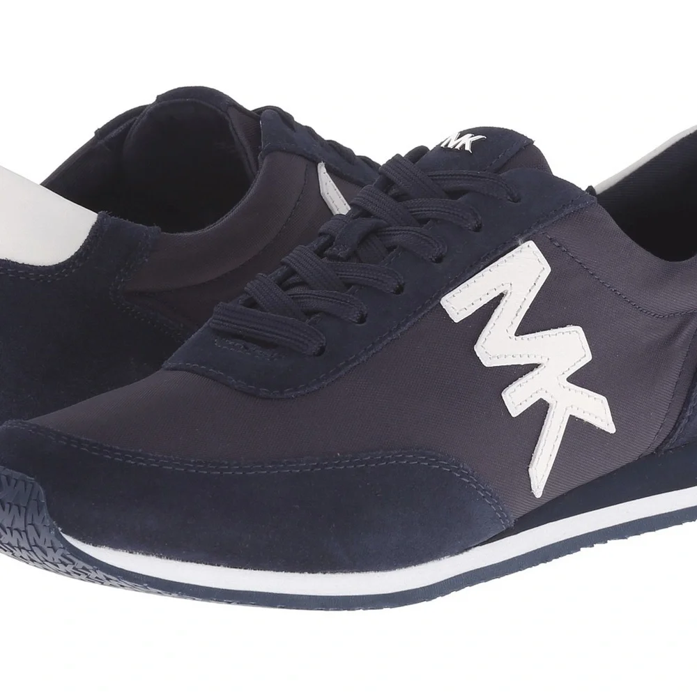 Michael Kors Blue and White Sneakers Sleek Design